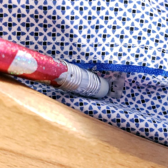 Bugatchi Uomo Shirt Men's Large Multicolor Stripes Flip Cuff Button Front - Picture 7 of 10